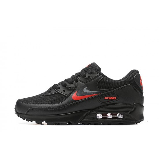 Nike Air Max 90 Uomo Nero Rosso Scarpe Da Ginnastica