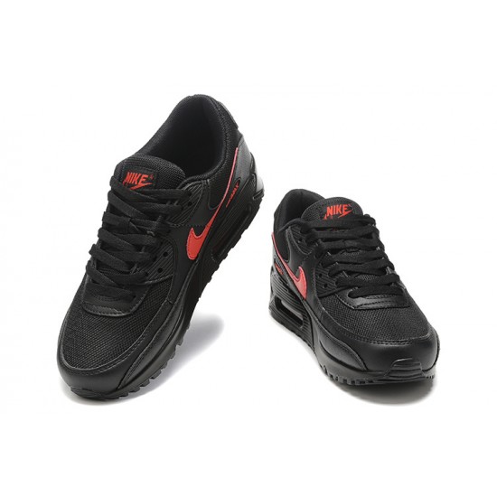 Nike Air Max 90 Uomo Nero Rosso Scarpe Da Ginnastica