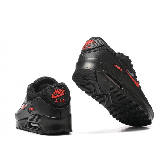 Nike Air Max 90 Uomo Nero Rosso Scarpe Da Ginnastica