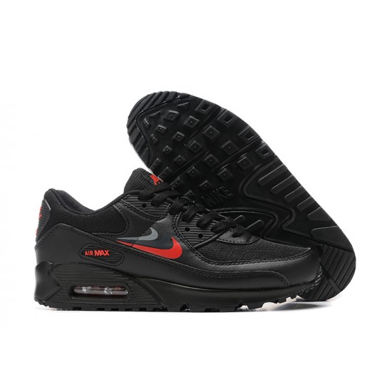 Nike Air Max 90 Uomo Nero Rosso Scarpe Da Ginnastica