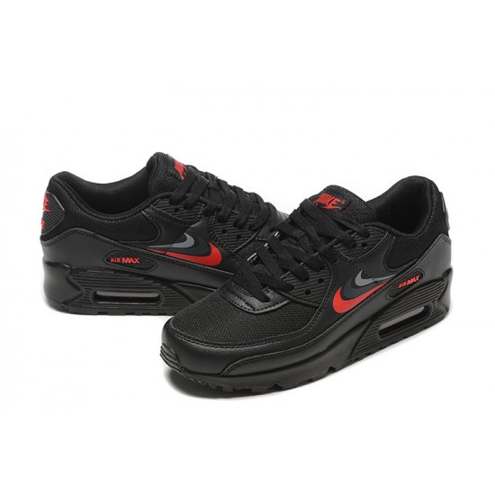 Nike Air Max 90 Uomo Nero Rosso Scarpe Da Ginnastica