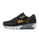 Nike Air Max 90 Uomo Nero Giallo E Arancia Scarpe Da Ginnastica