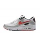 Nike Air Max 90 Uomo Argento Rosso Scarpe Da Ginnastica