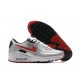 Nike Air Max 90 Uomo Argento Rosso Scarpe Da Ginnastica