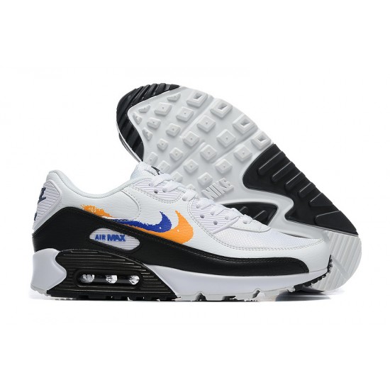 Nike Air Max 90 Uomo Bianco Nero FD0654-400 Scarpe Da Ginnastica