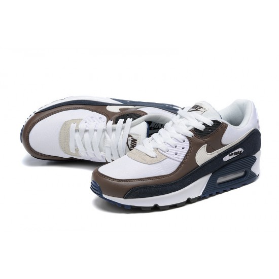 Nike Air Max 90 Uomo Bianco Marrone DZ3522-002 Scarpe Da Ginnastica