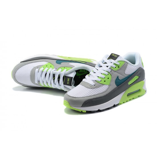 Nike Air Max 90 Uomo Bianco Grigio DJ6897-100 Scarpe Da Ginnastica