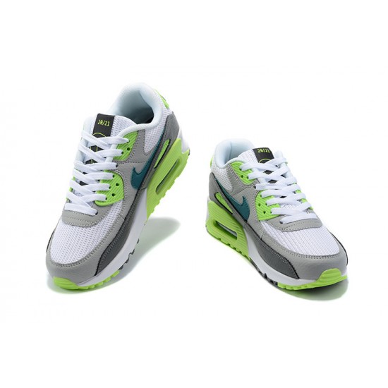 Nike Air Max 90 Uomo Bianco Grigio DJ6897-100 Scarpe Da Ginnastica