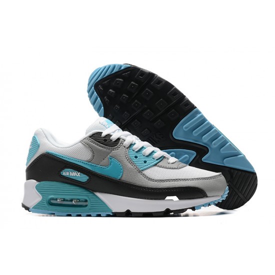 Nike Air Max 90 Uomo Bianco Grigio E Blu Scarpe Da Ginnastica