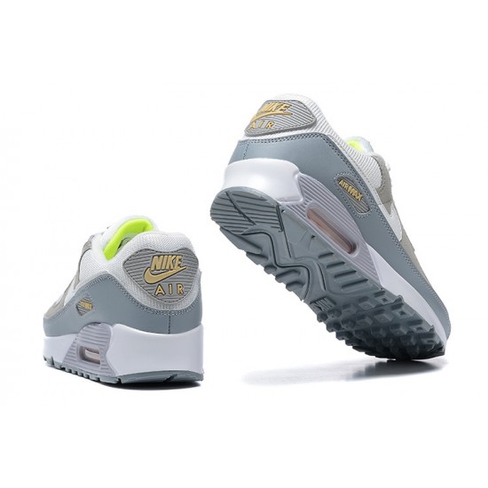 Nike Air Max 90 Uomo Bianco Grigio E Verde Scarpe Da Ginnastica