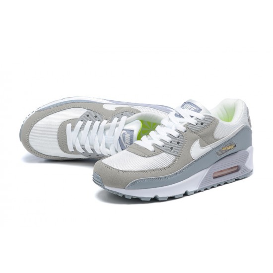 Nike Air Max 90 Uomo Bianco Grigio E Verde Scarpe Da Ginnastica