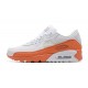 Nike Air Max 90 Uomo Bianco Arancia DM0958-100 Scarpe Da Ginnastica