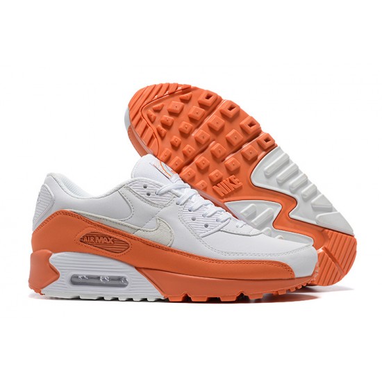 Nike Air Max 90 Uomo Bianco Arancia DM0958-100 Scarpe Da Ginnastica