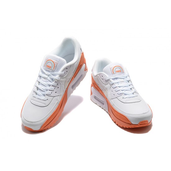 Nike Air Max 90 Uomo Bianco Arancia DM0958-100 Scarpe Da Ginnastica