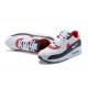 Nike Air Max 90 Uomo Bianco Rosso DJ5170-100 Scarpe Da Ginnastica