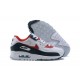 Nike Air Max 90 Uomo Bianco Rosso DJ5170-100 Scarpe Da Ginnastica