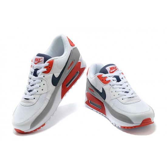 Nike Air Max 90 Uomo Bianco Rosso Scarpe Da Ginnastica