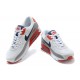 Nike Air Max 90 Uomo Bianco Rosso Scarpe Da Ginnastica