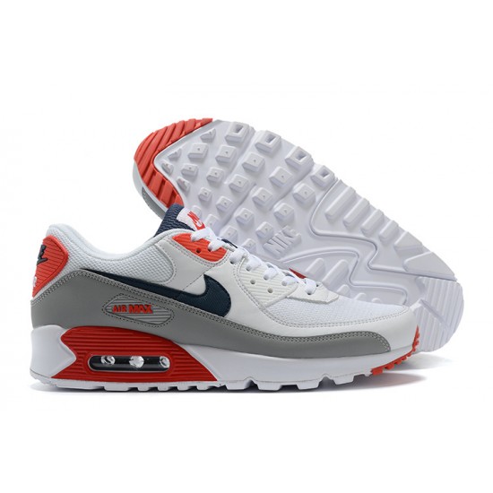 Nike Air Max 90 Uomo Bianco Rosso Scarpe Da Ginnastica