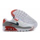 Nike Air Max 90 Uomo Bianco Rosso Scarpe Da Ginnastica