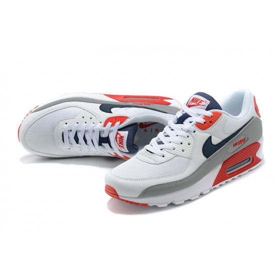 Nike Air Max 90 Uomo Bianco Rosso Scarpe Da Ginnastica