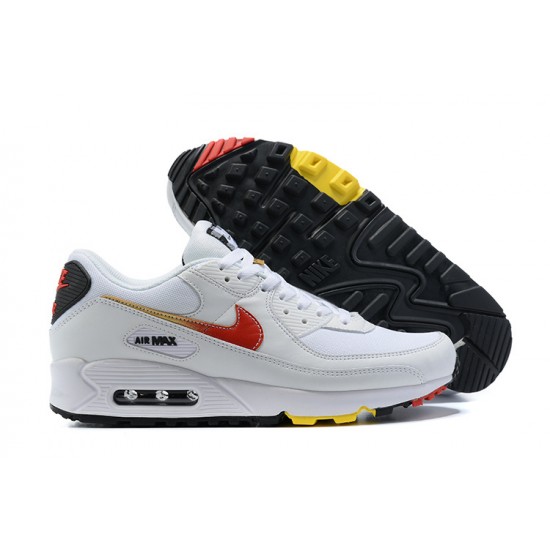 Nike Air Max 90 Uomo Bianco E Rosso Scarpe Da Ginnastica