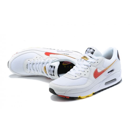 Nike Air Max 90 Uomo Bianco E Rosso Scarpe Da Ginnastica