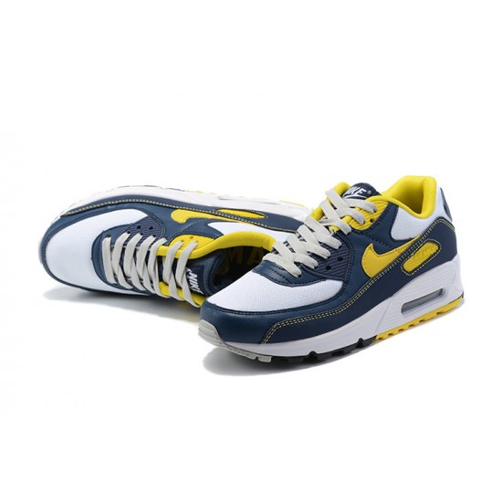 Nike Air Max 90 Uomo Giallo Blu DC9845-101 Scarpe Da Ginnastica