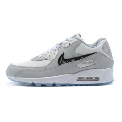 Nike Air Max 90 Donna/Uomo Grigio Bianco CN8607-002 Scarpe Da Ginnastica