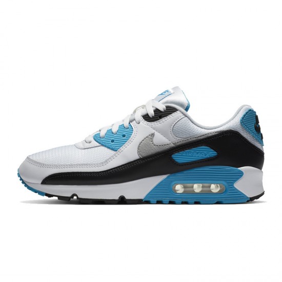 Nike Air Max 90 Donna/Uomo Laser Blu E Bianco Scarpe Da Ginnastica