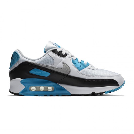 Nike Air Max 90 Donna/Uomo Laser Blu E Bianco Scarpe Da Ginnastica