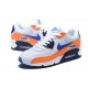 Nike Air Max 90 Donna/Uomo Arancia Blu AJ1285-104 Scarpe Da Ginnastica