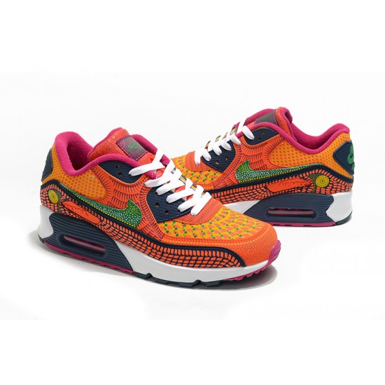 Nike Air Max 90 Donna/Uomo Arancia Rosa Scarpe Da Ginnastica