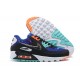 Nike Air Max 90 Donna/Uomo Supernova Blu Bianco CW6018-001 Scarpe Da Ginnastica