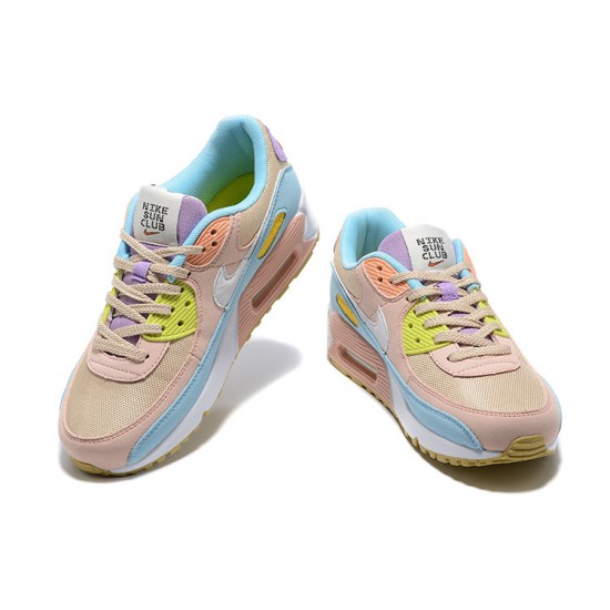 Nike Air Max 90 Donna Rosa Blu DJ9997-100 Scarpe Da Ginnastica