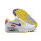 Nike Air Max 90 Donna Bianco Giallo Scarpe Da Ginnastica