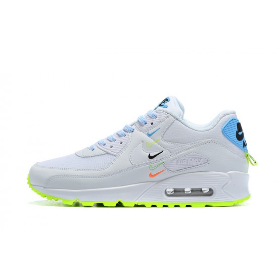 Nike Air Max 90 SE Uomo Worldwide Bianco Blu CK7069-100 Scarpe Da Ginnastica