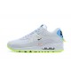 Nike Air Max 90 SE Uomo Worldwide Bianco Blu CK7069-100 Scarpe Da Ginnastica