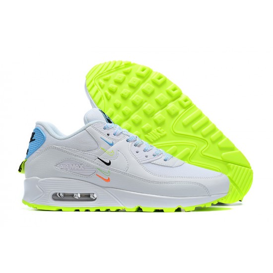 Nike Air Max 90 SE Uomo Worldwide Bianco Blu CK7069-100 Scarpe Da Ginnastica