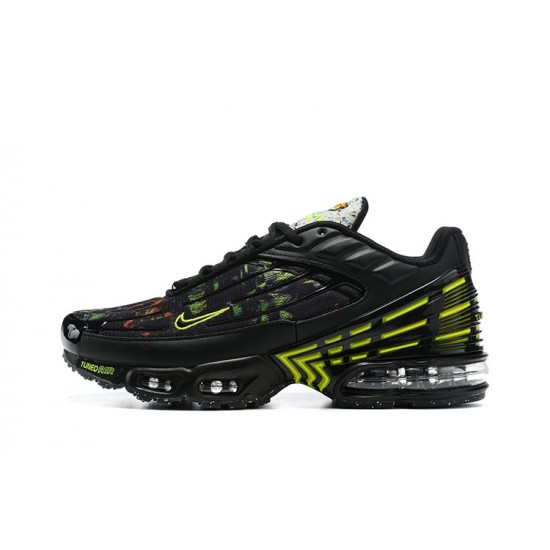 Nike Air Max Plus 3 Uomo Nero Verde DM9097-001  Scarpe Da Ginnastica