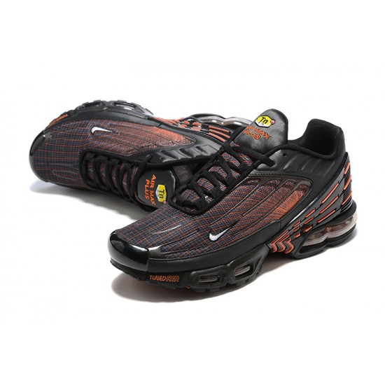 Nike Air Max Plus 3 Uomo Nero Arancia FB3352-001 Scarpe Da Ginnastica