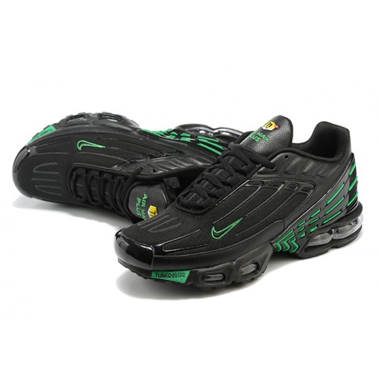 Nike Air Max Plus 3 Uomo Nero E Verde Scarpe Da Ginnastica