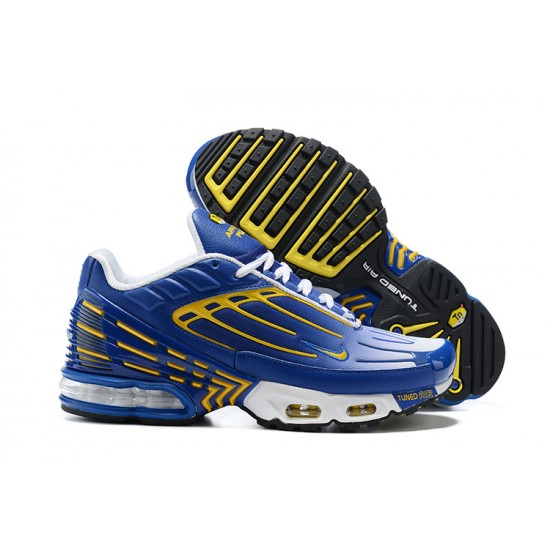 Nike Air Max Plus 3 Uomo Blu Giallo CW1417-400 Scarpe Da Ginnastica