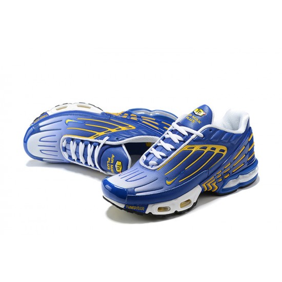 Nike Air Max Plus 3 Uomo Blu Giallo CW1417-400 Scarpe Da Ginnastica