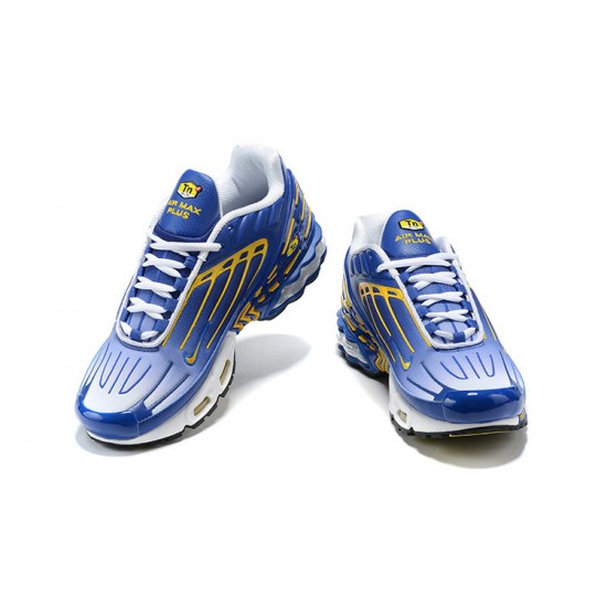 Nike Air Max Plus 3 Uomo Blu Giallo CW1417-400 Scarpe Da Ginnastica