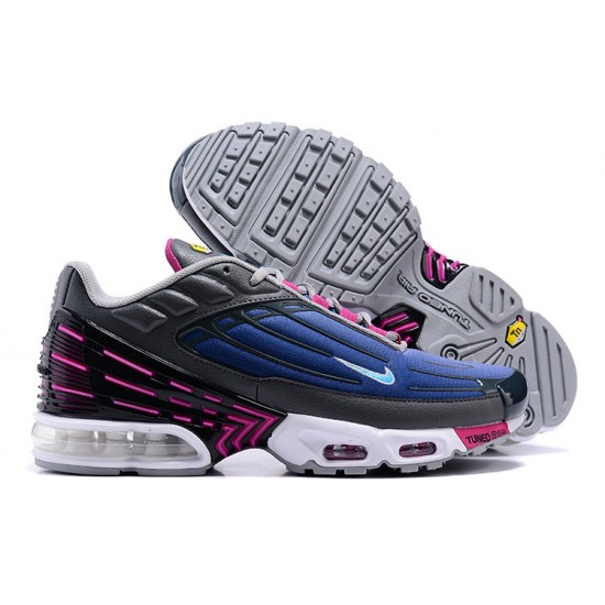 Nike Air Max Plus 3 Uomo Grigio Blu E Viola Scarpe Da Ginnastica