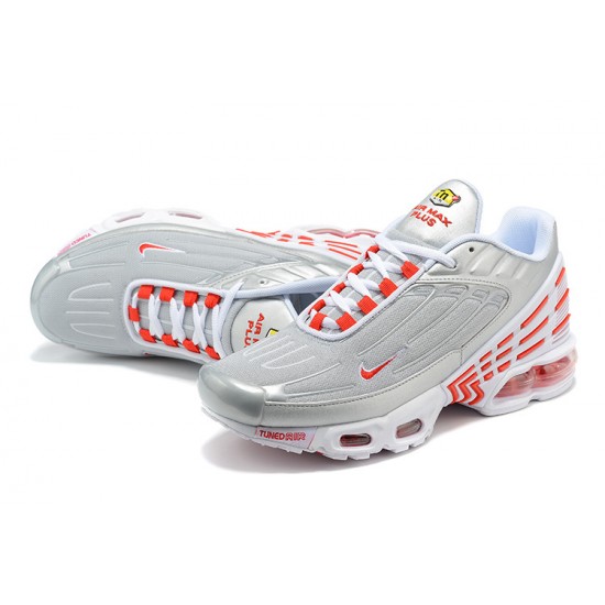 Nike Air Max Plus 3 Uomo Grigio Argento E Rosso  CK5178-072 Scarpe Da Ginnastica