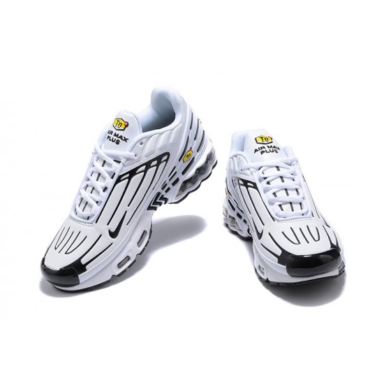 Nike Air Max Plus 3 Uomo Bianco Nero CK6716-100 Scarpe Da Ginnastica