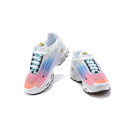 Nike Air Max Plus 3 Uomo Bianco Blu E Rosa Scarpe Da Ginnastica