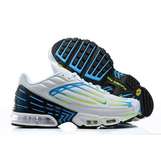 Nike Air Max Plus 3 Uomo Bianco Blu E Giallo DV7138-100 Scarpe Da Ginnastica